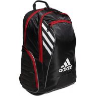 adidas Unisex Tour Tennis Racquet Backpack, Black/White/Scarlet, ONE SIZE