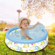 Treslin Baby Inflatable Pool ，Children s Toys Paddling Pool ，Sand Pool ，Ocean Ball Pool ，@Blue