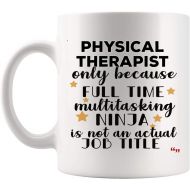 WingToday Funny Ninja Physical Therapist Mug Coffee Cup Tea Mugs Gift Therapists Men Women Gift Mugs - Physical therapists Assistant Therapy Birthday Gifts