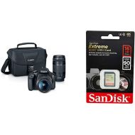 [아마존베스트]Canon EOS REBEL T7 EF18-55mm + EF 75-300mm Double Zoom KIT and SanDisk 16GB Extreme SDHC UHS-I Memory Card