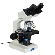 [아마존베스트]OMAX 40X-2500X Lab Binocular Biological Compound LED Microscope with 3D Mechanical Stage and Coaxial Coarse/Fine Focusing Knob