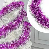 TURNMEON 5 Pack Tinsel Christmas Garland Decoration Total 33 Feet Metallic Streamers Xmas Tree Decor Holiday New Years Eve Xmas Party Supplies Indoor Outdoor Home Decor, Each 6.6Ft