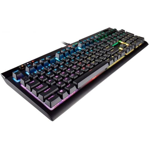 Amazon Renewed CORSAIR Strafe RGB MK.2 Mechanical Gaming Keyboard - USB Passthrough - Linear and Quiet - Cherry MX Red Switch - RGB LED Backlit (Renewed)