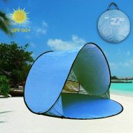 Aigo Easy Set-up Beach Tent Automatic Pop Up Instant Beach Shade Portable Outdoors Portable Family Sun Shelter with Carry Case (for 2-3 Persons) Best Gifts for Holidays