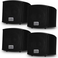 [아마존베스트]Acoustic Audio by Goldwood Acoustic Audio AA321B Mountable Indoor Speakers 800 Watts Black 2 Pair Pack AA321B-2Pr