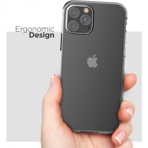  [아마존베스트]Encased Showcase Series Designed for iPhone 12 PRO MAX Belt Clip Case with Holster (Slim Fit) Transparent Back Protective Cover (2020 Release)