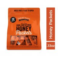 Nature Nates Nature Nate’s 100% Pure Raw & Unfiltered Honey; Small Honey Packets in Bulk (10 mL/PKT); 6 Pack - 20 Count Bag; Enjoy Honey’s Balanced Flavor, Just as Nature Intended; Easy to Carr