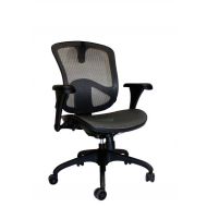Open Plan OPS-B-1 Elevation Series Relax Office Task Chair, Black Mesh