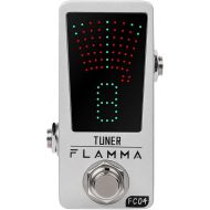 FLAMMA Tuner Pedal FC04 Chromatic Guitar Tuner Pedal, Tuning Pedal for High Precision 1 Cent with Pitch Indicator for Guitar and Bass, True Bypass