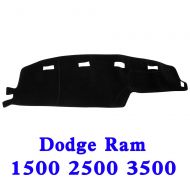 JIAKANUO Auto Car Dashboard Dash Board Cover Mat Fit Dodge RAM 1500 2500 3500 1994-1997 (RAM 94-97, Black)