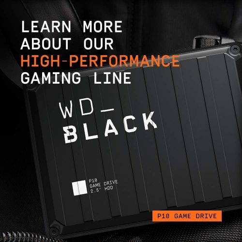  Western Digital WD 4TB Gaming Drive Works with Playstation 4 Portable External Hard Drive - WDBM1M0040BBK-WESN