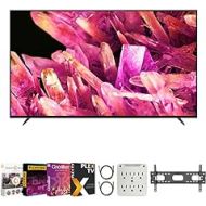 Sony XR65X90K Bravia XR 65 X90K 4K HDR Full Array LED Smart TV (2022 Model) Bundle with Premiere Movies Streaming 2020 + 37-100 Inch TV Wall Mount + 6-Outlet Surge Adapter + 2X 6FT