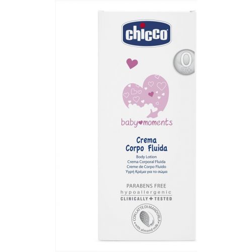 치코 Chicco Crema Corpo Fluida Body Lotion Baby Moments 200 Ml 0m+
