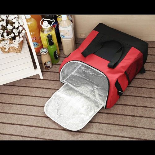  Teerwere Picnic Basket 25L Casual Backpack Multi-Function Travel Breast Milk Preservation Package Back Milk Bag Picnic Baskets with lid (Color : Red)