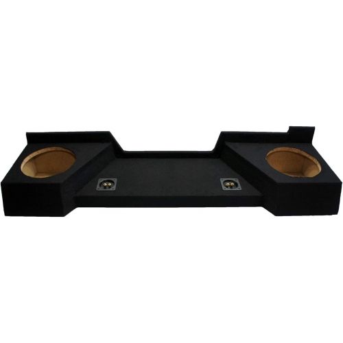  American Sound Connection Compatible with Chevy Silverado or GMC Sierra Full Size Extended Cab Truck 2007-2013 Dual 10 Subwoofer Sub Box Speaker Enclosure