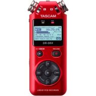 Tascam DR-05X Stereo Handheld Digital-Audio Recorder and USB Audio Interface, Red