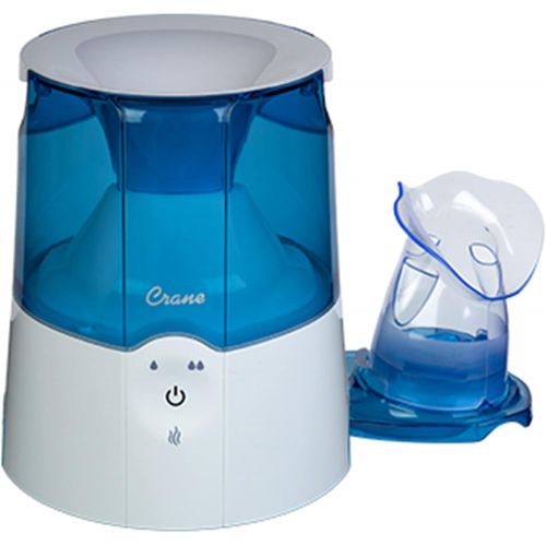  [아마존베스트]Crane EE-5202 Inhaler & Warm Mist Humidifier, 0.5 Gallon, Blue & White