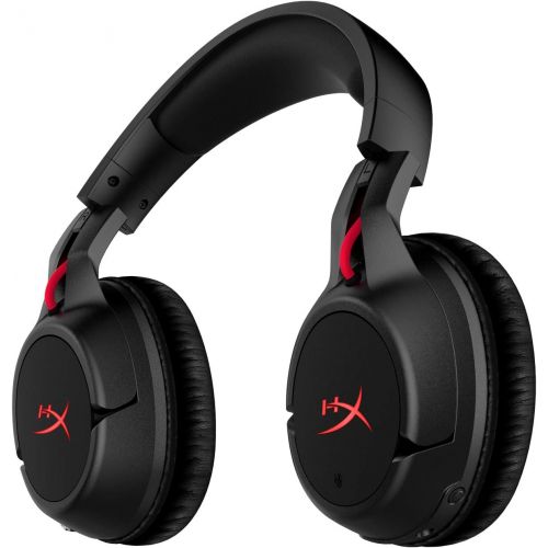  HyperX Cloud Flight - Wireless Gaming Headset, with Long Lasting Battery Upto 30 hours of Use, Detachable Noise Cancelling Microphone, Red LED Light, Bass, Comfortable Memory Foam,
