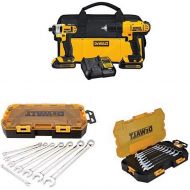 DEWALT DCK240C2 20v Lithium Drill Driver/Impact Combo Kit with SAE and Metric Wrench Sets