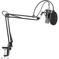 Neewer NW-700 Professional Studio Broadcasting Recording Condenser Microphone & NW-35 Adjustable Recording Microphone Suspension Scissor Arm Stand with Shock Mount and Mounting Cla