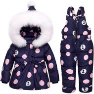 Ruibide Infant Baby Two-Piece Snowsuit Jacket Set Jumpsuit