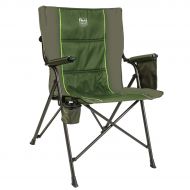 Timber Ridge Camping Folding Quad Chair Support 300lbs with Carry Bag Outdoor Lightweight, Padded Armrest, Cup Holder