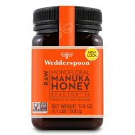 Wedderspoon Raw Premium Manuka Honey KFactor 16, 17.6 Oz, Unpasteurized, Genuine New Zealand Honey, Multi-Functional, Non-GMO Superfood
