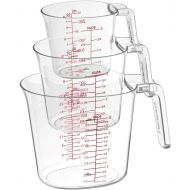 Cuisinart 3-Piece Nesting Liquid Set Measuring Cups, Set of 3, Clear
