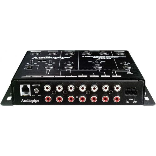  [아마존베스트]4 Way Active Crossover 15V Audio Signal Line Driver Bass Control Audiopipe XV-4-V15