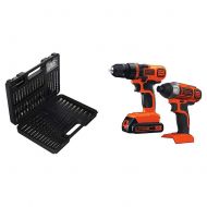 BLACK+DECKER LBXR20 20-Volt MAX Extended Run Time Lithium-Ion Cordless To with Black & Decker 20V MAX Drill/Driver Impact Combo Kit