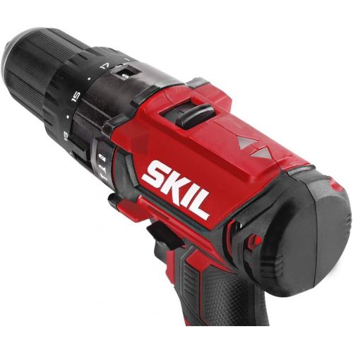 [아마존베스트]SKIL 20V 1/2 Inch Hammer Drill, Includes 2.0Ah PWRCore 20 Lithium Battery and Charger - HD527802