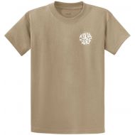 Joe's USA Koloa Circle Text Logo Cotton T-Shirts in Regular, Big and Tall Sizes