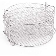 Stackable Reversible Rack for Ninja Foodi, Sduck Stainless Steel Dehydrator Stand Rack Accessories for Ninja Foodi Pressure Cooker and 6.5 and 8 Qt Air Fryer