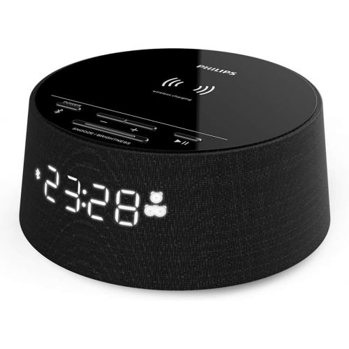 필립스 Philips Philips PR702/12 Digital Wireless Charger for Smartphone/Bluetooth, Sleep Timer, Alarm Function, USB Charging Station, Digital Clock/Alarm Clock