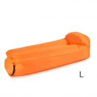 One- one- Keihte Banana Inflatable Sleeping Bag Outdoor Beach Sun Lounger Blow Up Camping Lounge Chair Air Filled Lounger Camping Sofa
