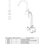 Elkay LKB722C Commercial Electronic Sensor Scrub/Handwash Battery Powered Wall Mount Faucet, Chrome