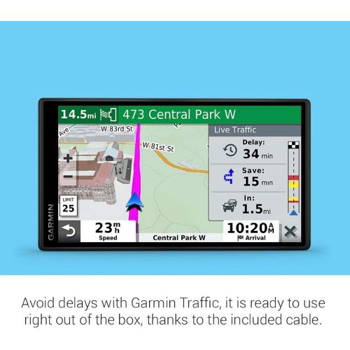  [아마존베스트]Amazon Renewed Garmin DriveSmart 55 & Traffic: GPS Navigator with a 5.5” Display, Hands-Free Calling, Included Traffic alerts and Information to enrich Road Trips (Renewed)