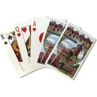 Lantern Press Louisville, Kentucky, Montage Scenes (Playing Card Deck, 52 Card Poker Size with Jokers)