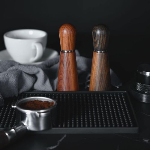  Espresso Coffee Stirrer, Pavant Coffee Stirring Tool for Espresso Distribution, Natural Wood Handle and Stand, Professional Barista Hand Distribution Tool (Sandalwood)