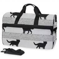 All agree Cats Black Gym Bags for Men&Women Duffel Bag Weekender Bag with Shoe Compartment