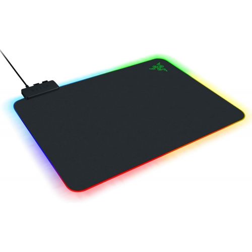 레이저 [아마존베스트]Razer Firefly Hard V2 RGB Gaming Mouse Pad: Customizable Chroma Lighting - Built-in Cable Management - Balanced Control & Speed - Non-Slip Rubber Base