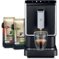 Tchibo Fully Automatic Coffee & Espresso Machine with Two Whole Bean Coffee, 12 Ounce Bags - Revolutionary Single-Serve, Bean-To-Brew Coffee Maker - No Pods, No Waste