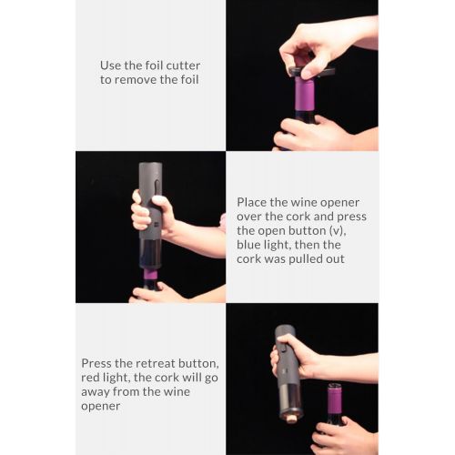  [아마존베스트]Xiaomi Mijia Huohou Kit Electric Automatic Wine Bottle Opener Corkscrew with Foil Cutter