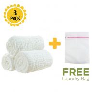 Muslin 100% Medical Grade Natural Cotton,Super Water Absorbent,Soft and Comfortable,Suitable for...