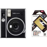 Fujifilm Instax Mini 40 Instant Camera with Fujifilm Instax Mini Contact Sheet Film - 10 Exposures