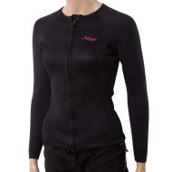 GoldFin XCEL Womens Longsleeve Wetsuit Jacket w/Cinch Cord 24 Black