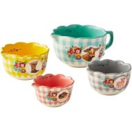 The Pioneer Woman Ceramic Measuring Cup Set Sweet Romance Blossoms 4-Piece Made of stoneware, this kitchen prep set includes a four-piece nesting measuring bowl set