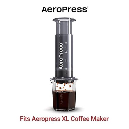  AeroPress XL Natural Paper Microfilters, AeroPress Coffee Filters, Unbleached Round Paper Filters for Coffee Makers, Must-Have Coffee Accessories, XL, 2 Pack, 400 Count