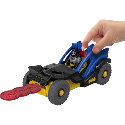  Fisher-Price Imaginext DC Super Friends Batman Rally Car, Figure and Vehicle Set for Preschool Kids Ages 3 Years & up