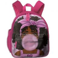 CICIBLUE Blowing Bubbles African Black Girl Boy&girls Kids Backpack 3D Print Toddler Toys Bag Book Bag Preschool Backpack Navy